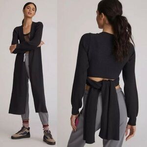 Daily Practice by Anthropologie Duster Cardigan size Small in black